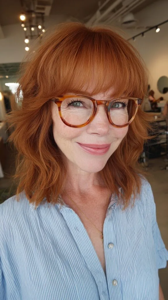 Fiery Copper Layered Beauty for the Seasoned Chic