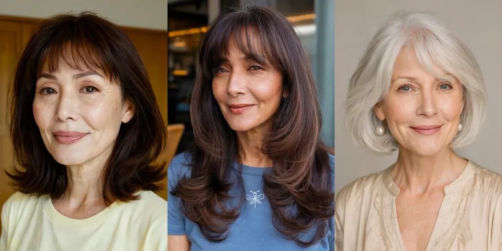 50+ Fun and Sassy Layered Hair with Bangs Women Over 60 Are Obsessing Over