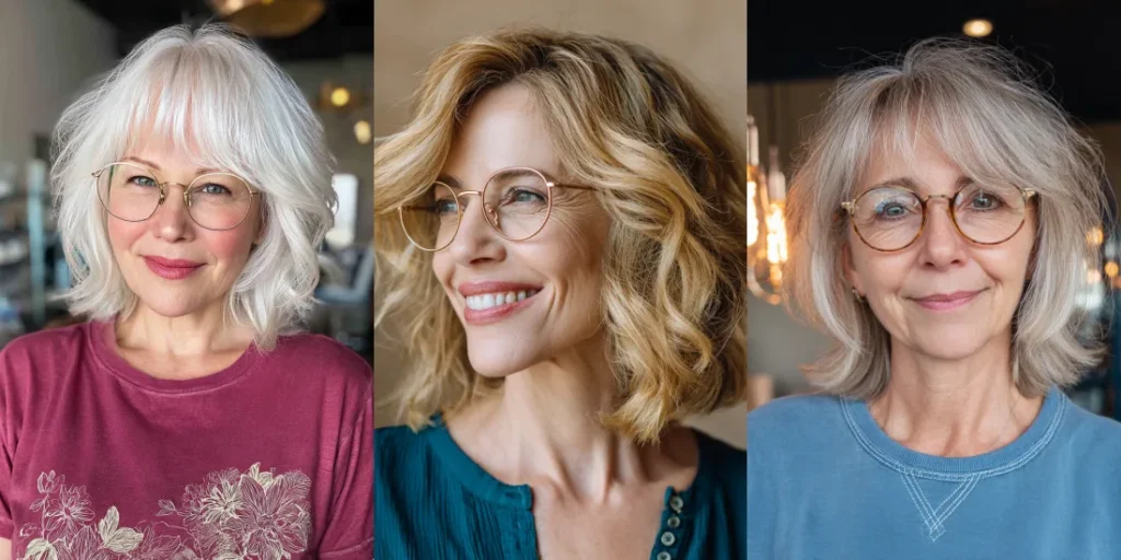 27 Fabulous Long Choppy Bob Haircuts Women Over 60 With Glasses Must Get