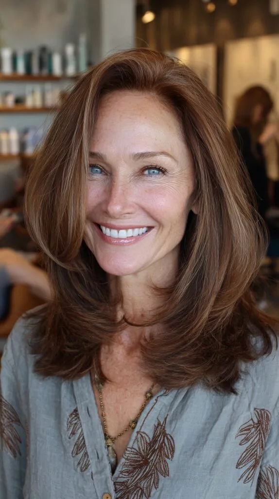 Luminous Chestnut Layers with Gentle Waves