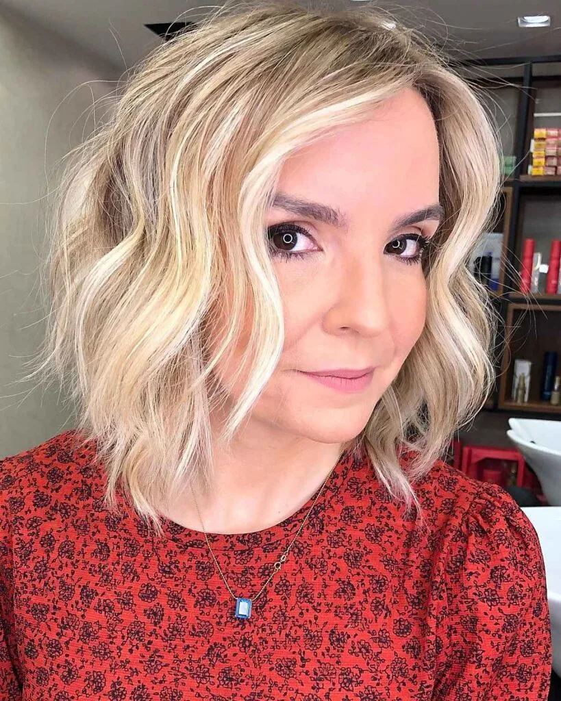 Mid-Length Wavy Bob