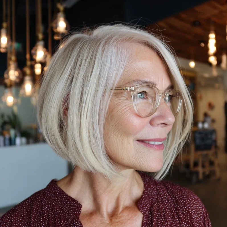 Modern Chic Textured Bob with Soft Blonde Tones