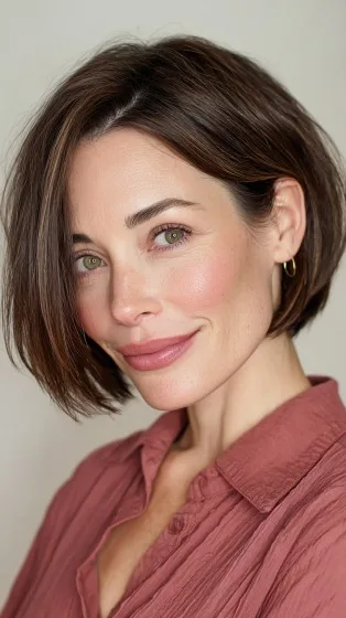 Modern Sleek Bob with Subtle Textured Ends