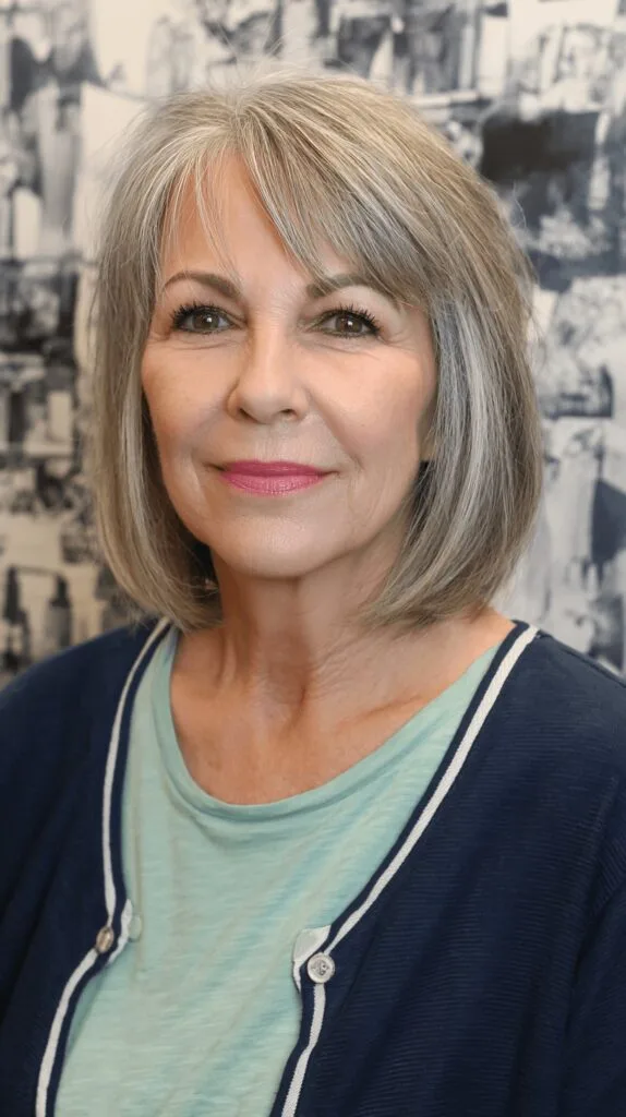 Modern Soft Bob with Wispy Bangs
