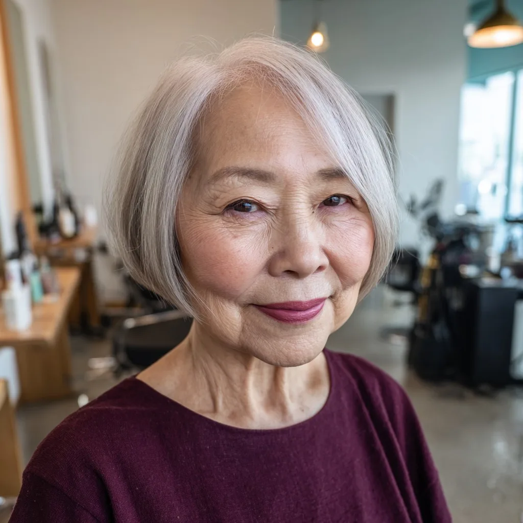 Modern Textured Blunt Bob with Gentle Layers