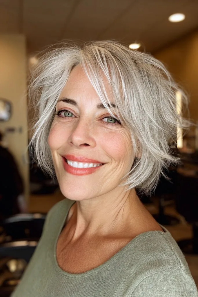 Modern Textured Bob with Effortless Volume