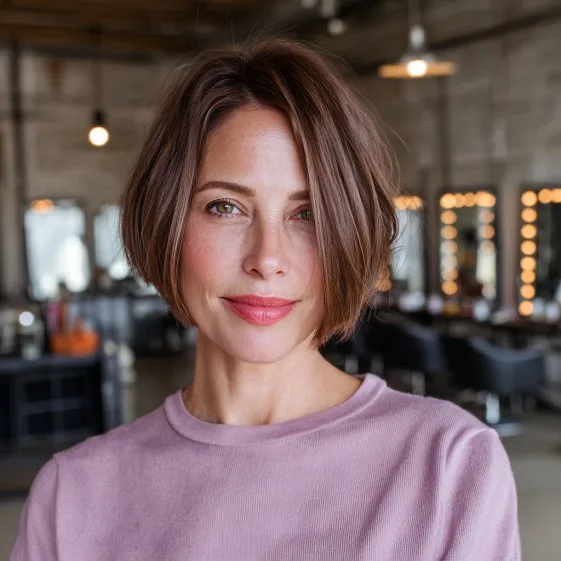 Modern Textured Bob with Soft Face-Framing Layers