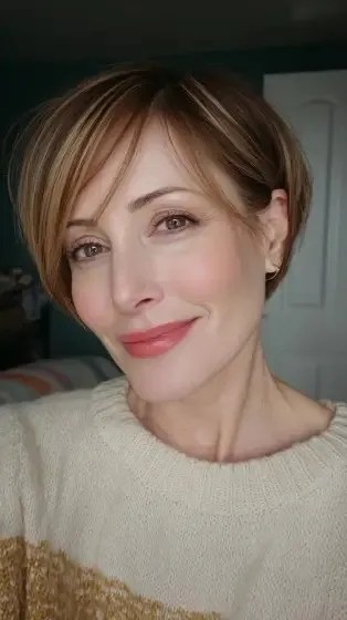 Modern Textured Bob with Subtle Highlights