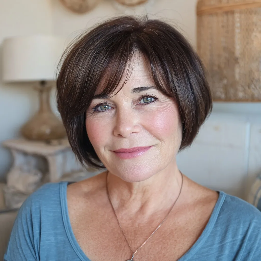 Modern Textured Bob with Subtle Volume