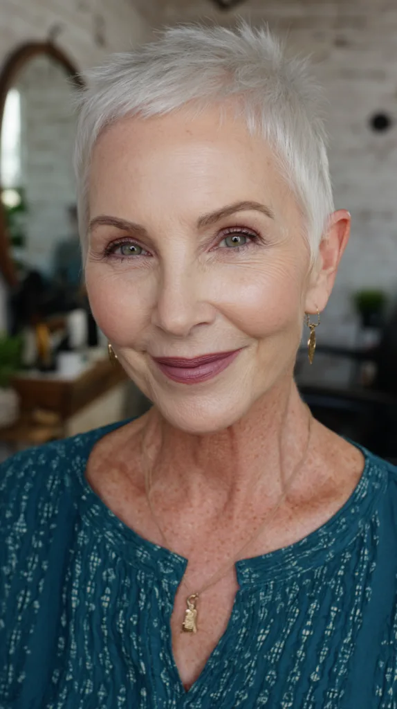 Modern Textured Micro Pixie with Subtle Volume