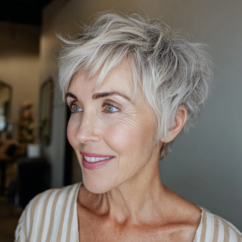 Modern Textured Pixie Cut for Effortless Volume