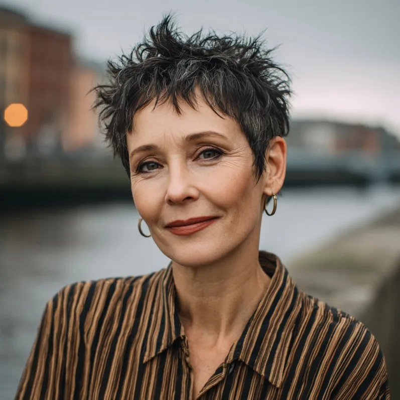 Modern Textured Pixie Cut with Playful Volume