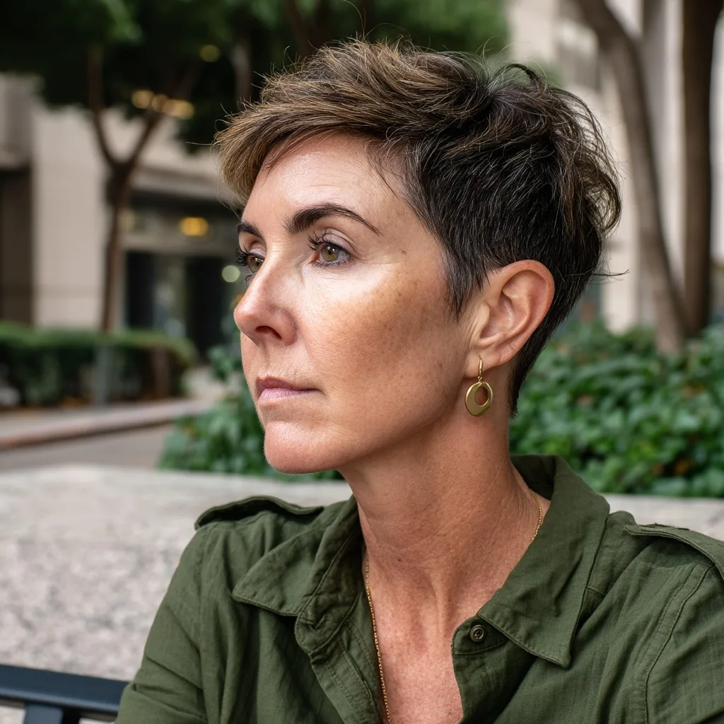 Modern Textured Short Cut with Subtle Volume