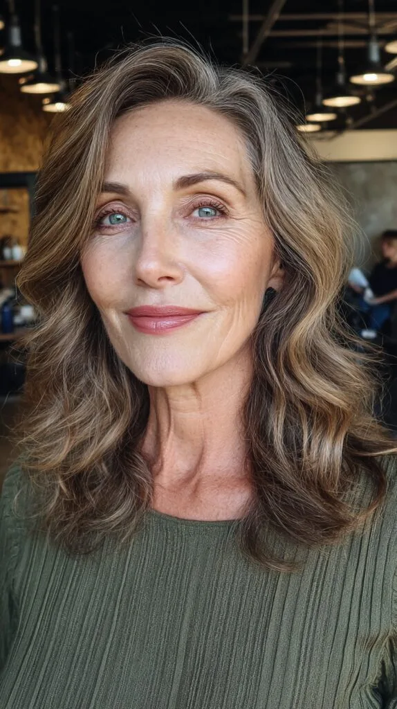 Natural Silver Waves with Graduated Layers
