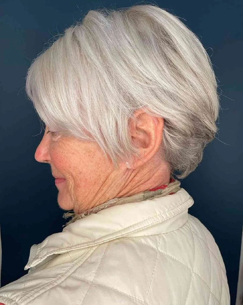 Pixie Bob Cut with Side Bangs