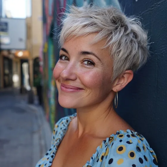 Playful Textured Pixie Cut with Soft Layers