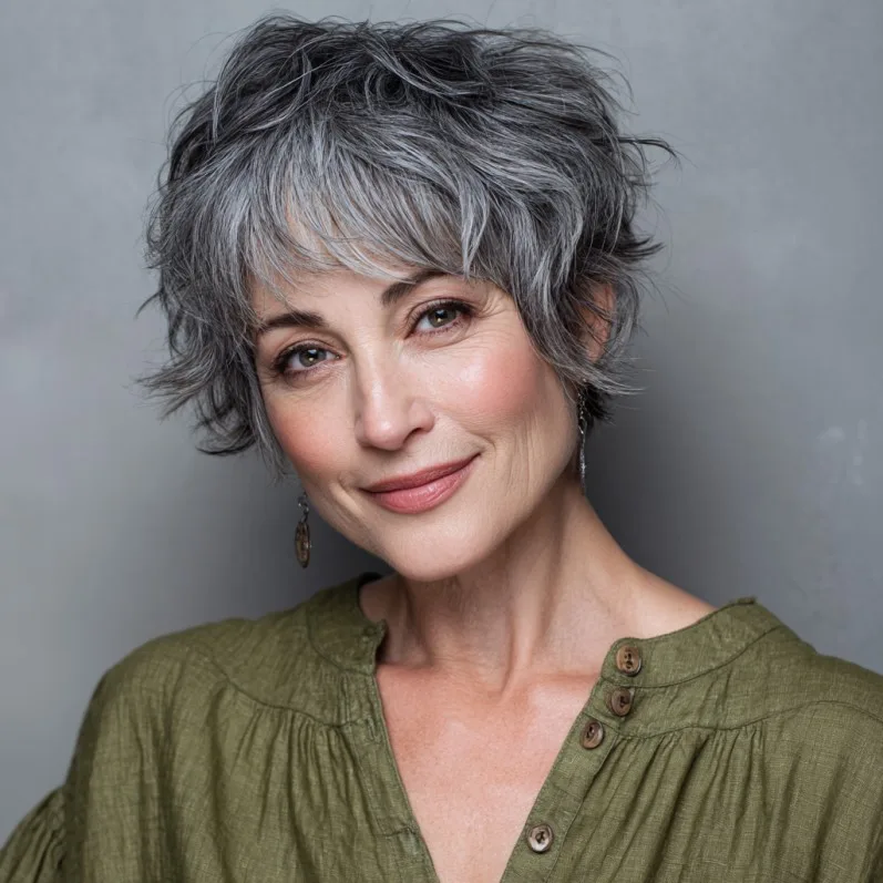 Playful Textured Pixie with Soft Waves