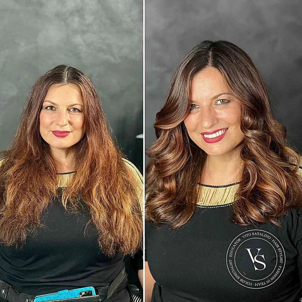 Radiant Medium Brown Toned Hair for Ladies Above 40