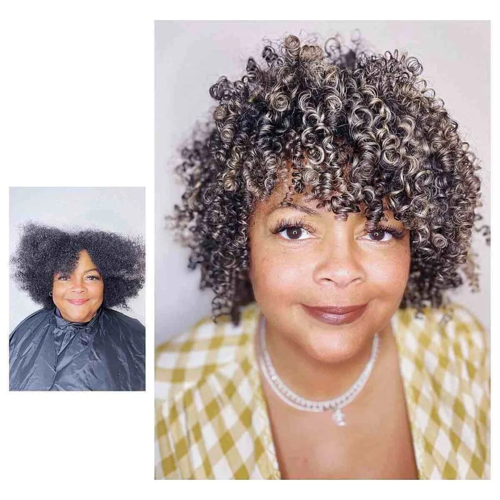 Rezo Curls with Highlights for Women Over 40