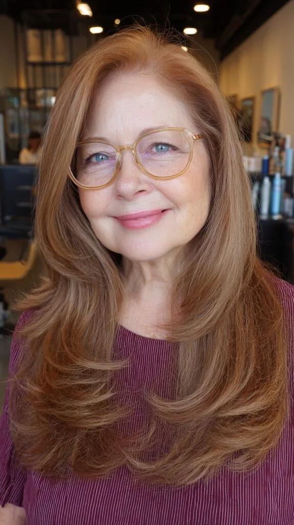 Rich Auburn Cascade for Mature Style