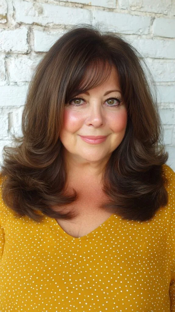 Rich Espresso Layers with Volumizing Curls
