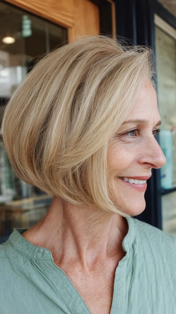 Rounded Graduated Chin-Length Bob with Soft Face-Framing