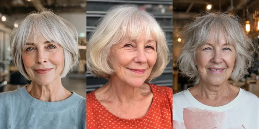 23 Beautiful Shaggy Bob Haircuts for Women Over 70 With Thin Hair