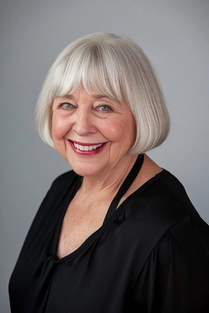 Short Bob Cut for Women Over 70