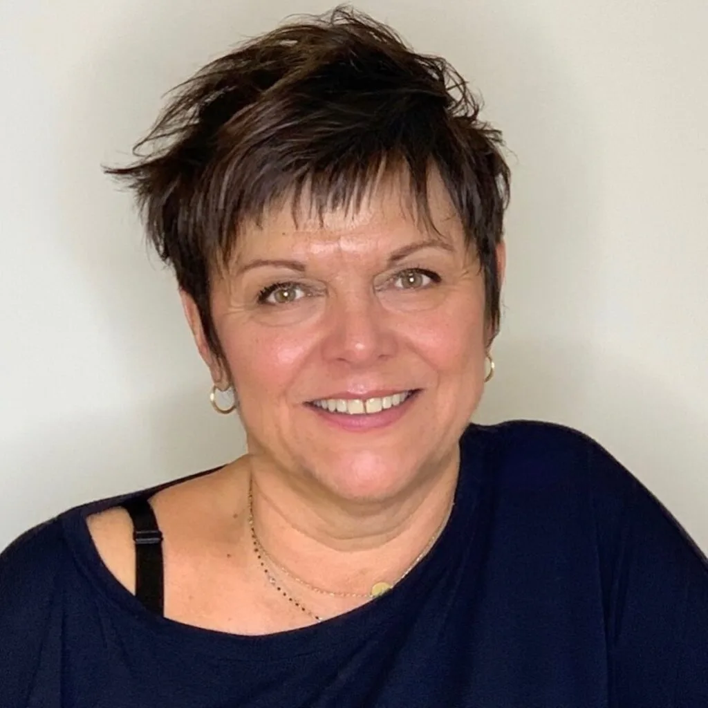Short choppy pixie for fine-haired older ladies