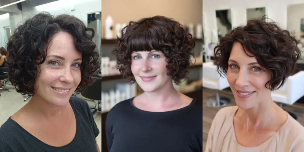 30 Lovely Short Curly Hair Ideas for Women Over 50