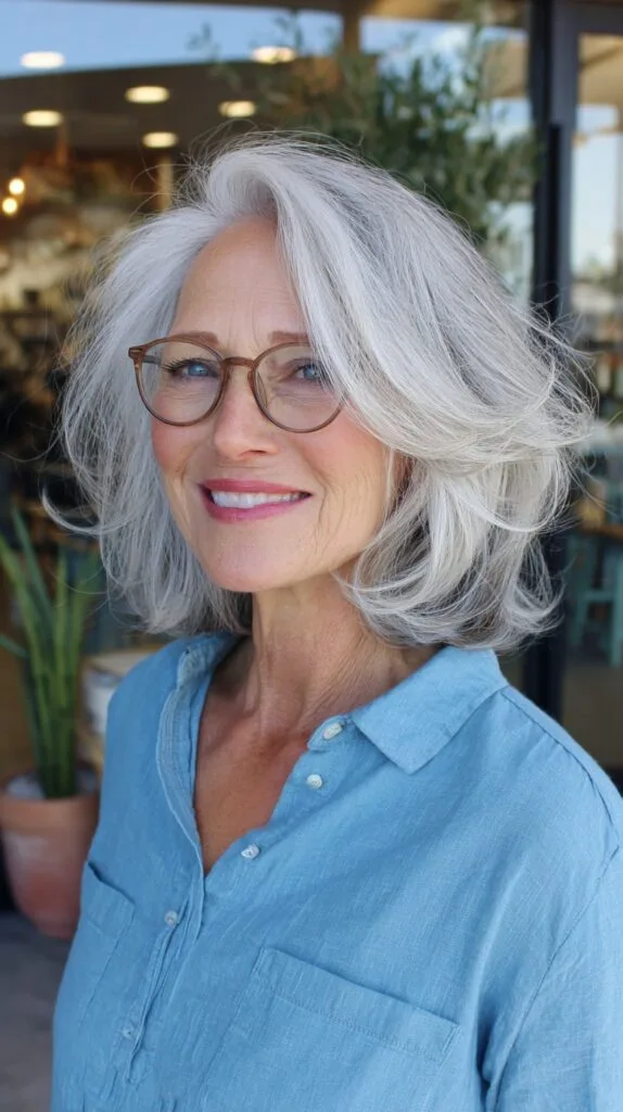 Silver Voluminous Layers with Soft Framing