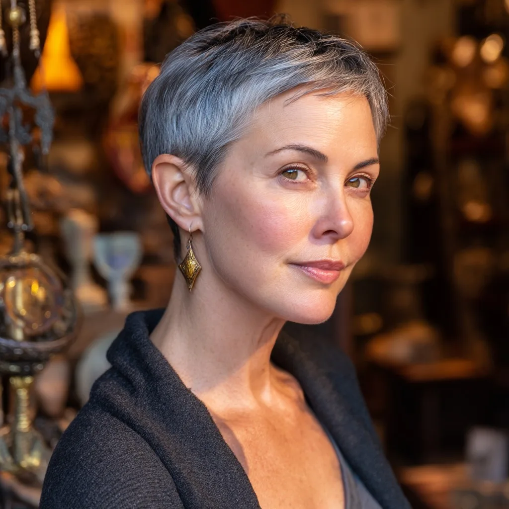 Sleek Modern Short Cut with Subtle Textured Layers