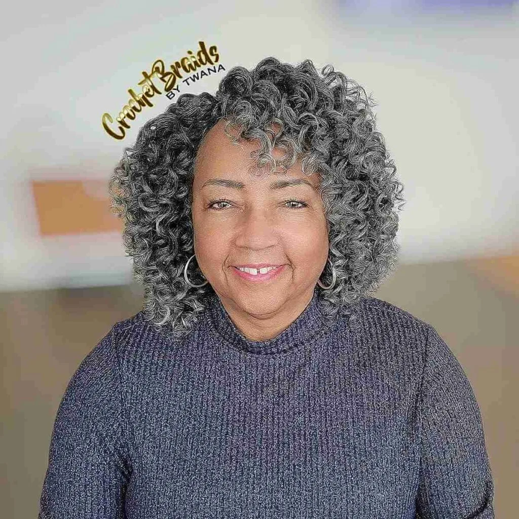 Soft & Airy Spiral Curls for Black Women 40 Years Old and Above
