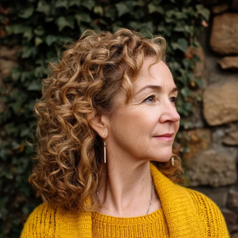 Soft Curly Layers with Natural Volume