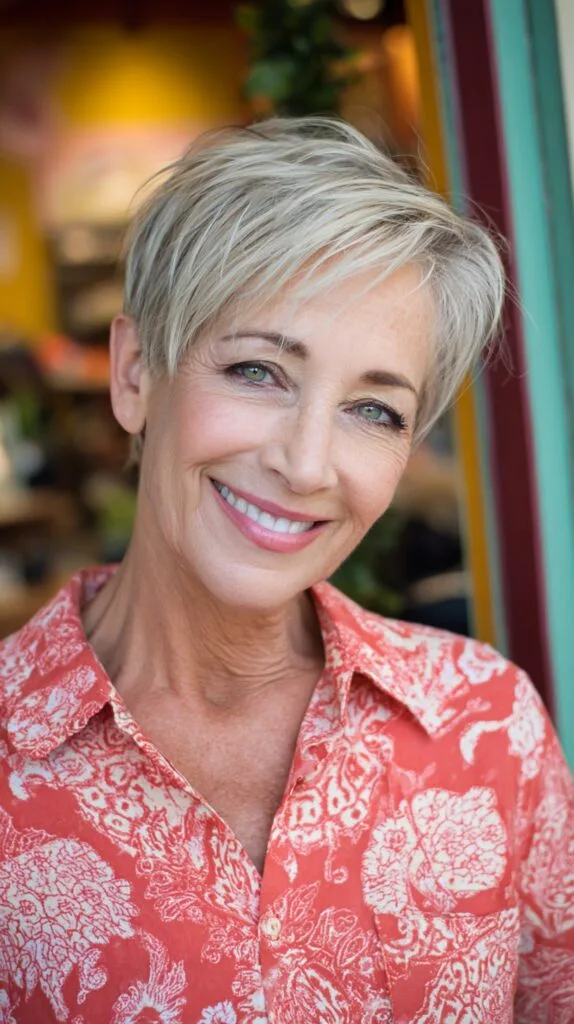 Soft Feathered Pixie with Side-Swept Fringe