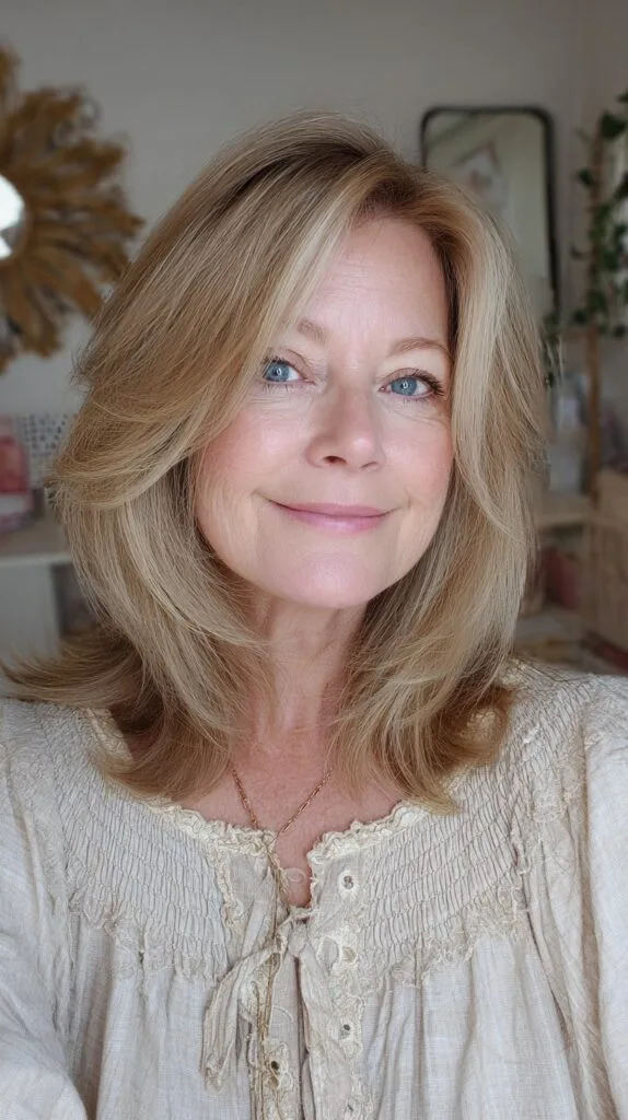 Soft Feathered Shoulder-Grazing Lob with Subtle Root Depth