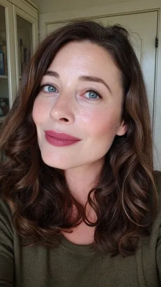 Soft Layered Curls with Natural Bounce