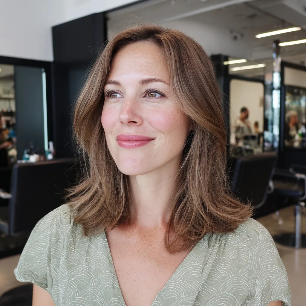 Soft Layered Midi Bob with Natural Movement