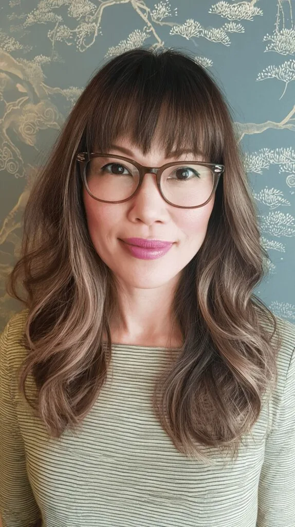 Soft Long Waves with Face-Frame Highlights