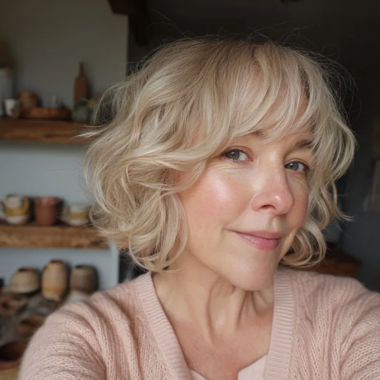 Soft Textured Bob with Face-Framing Layers