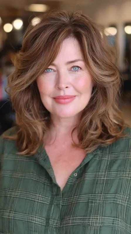 Soft Textured Long Layers with Gentle Waves