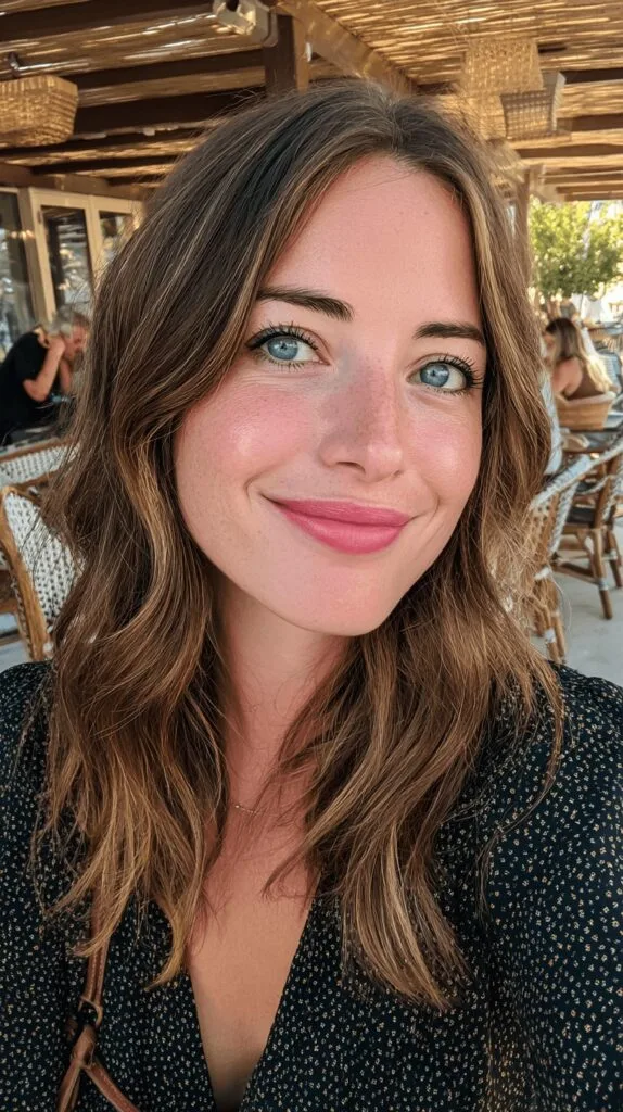 Soft Textured Long Layers with Natural Highlights