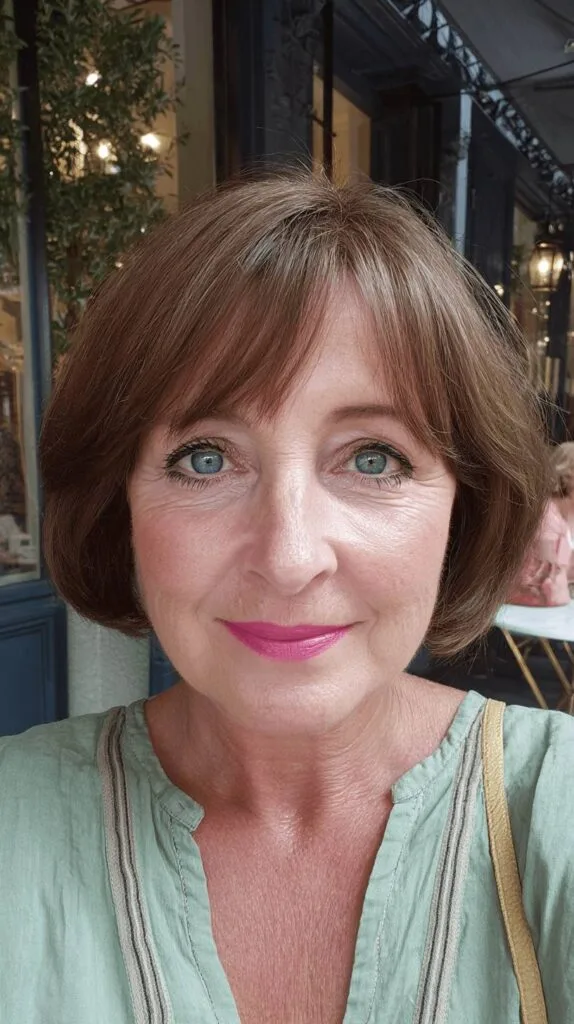 Softly Curved Bob with Subtle Layers