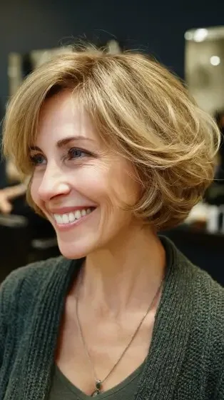 Softly Layered Ear-Length Cut with Gentle Volume