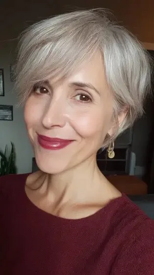 Softly Textured Asymmetrical Cut with Gentle Volume
