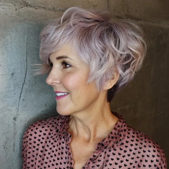 Softly Textured Pixie with Playful Waves