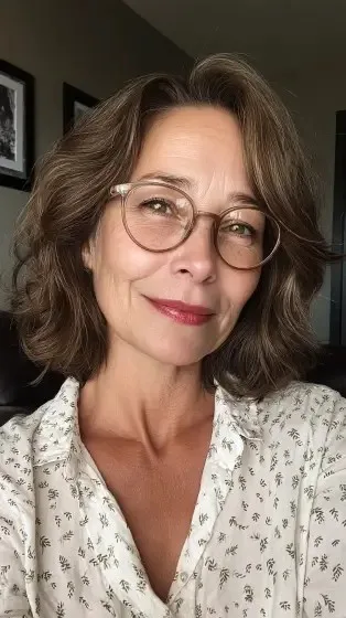 Softly Textured Shoulder-Length Waves
