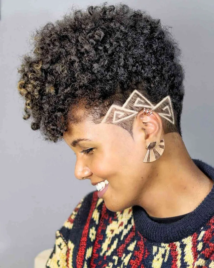 Stunning Afro Spiral Curl for Mature Black Women