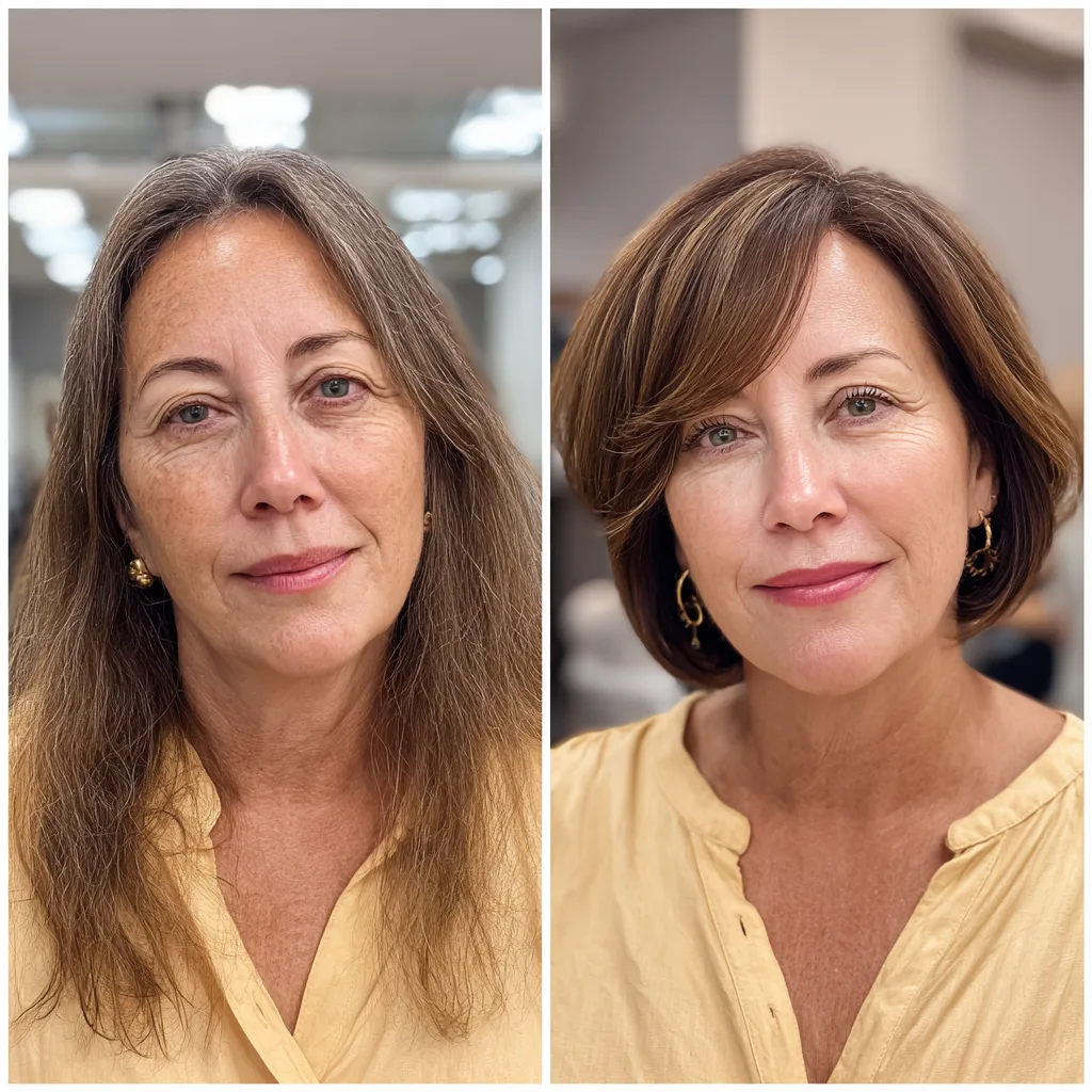 Stylish Chin-Length Bob with Subtle Layers