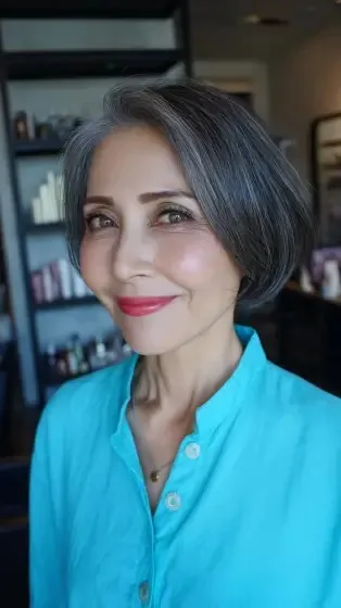 Stylish Graduated Bob with Soft Waves